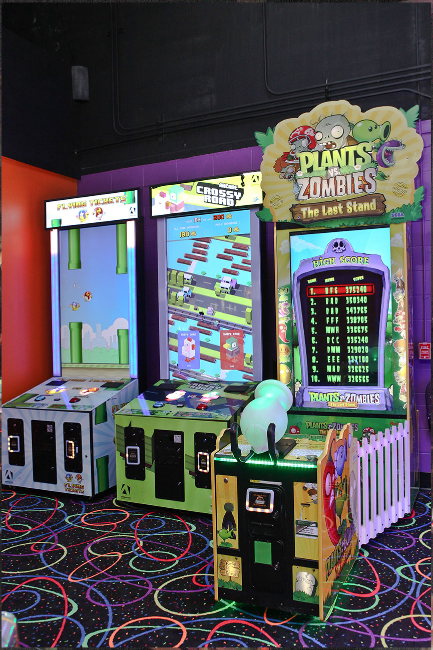 Plants vs Zombies and Crossy Road Games at Nowhere Arcade