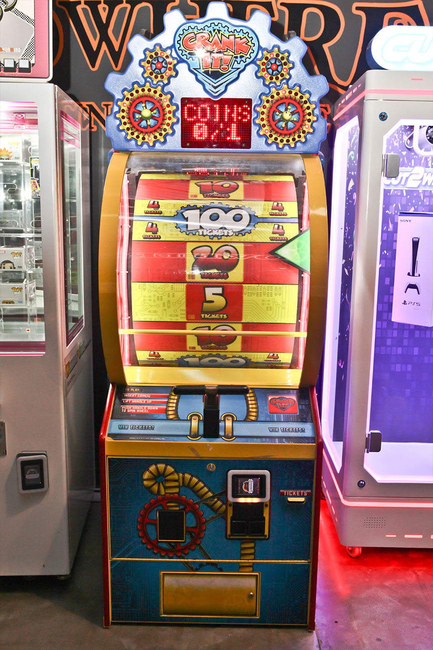 Crank It Game at Nowhere Arcade